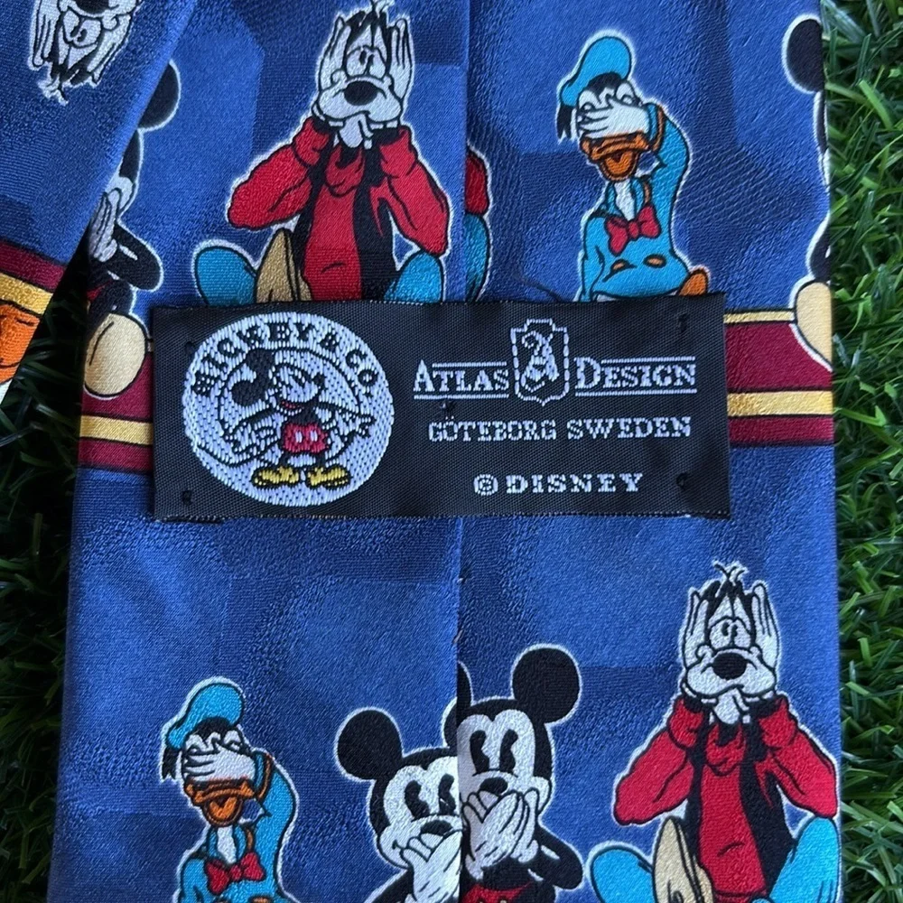 ATLAS DESIGN Rare Vintage Disney Men’s Silk Necktie